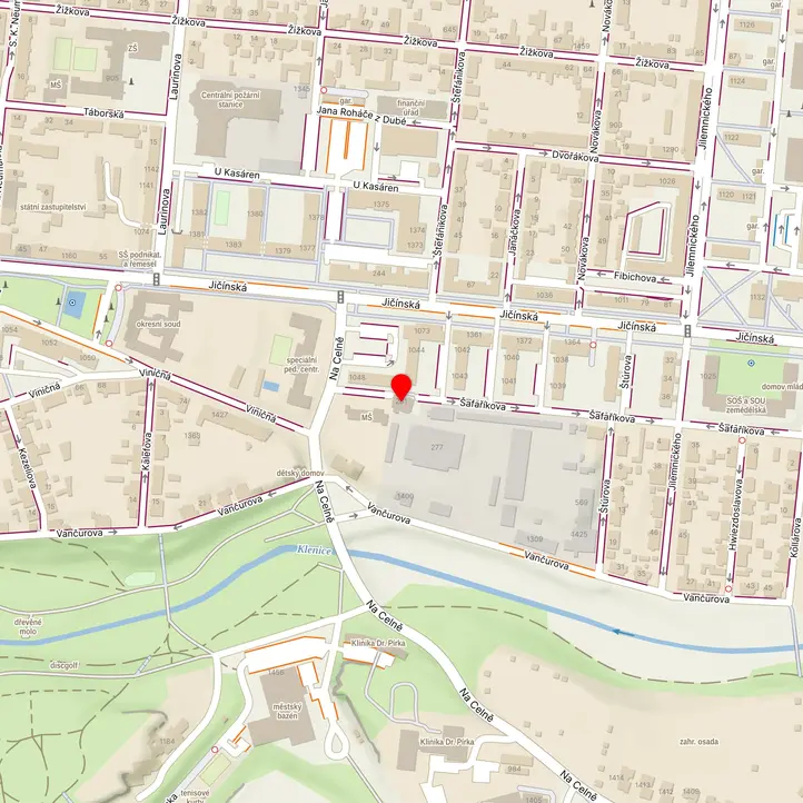 Mapa školy z Mapy.cz