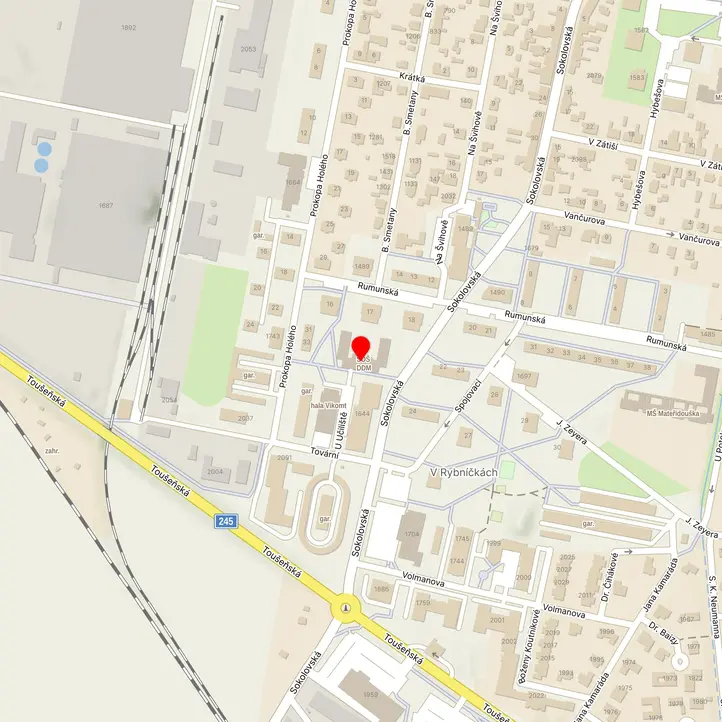 Mapa školy z Mapy.cz