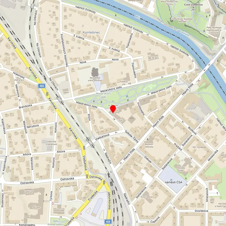 Mapa školy z Mapy.cz