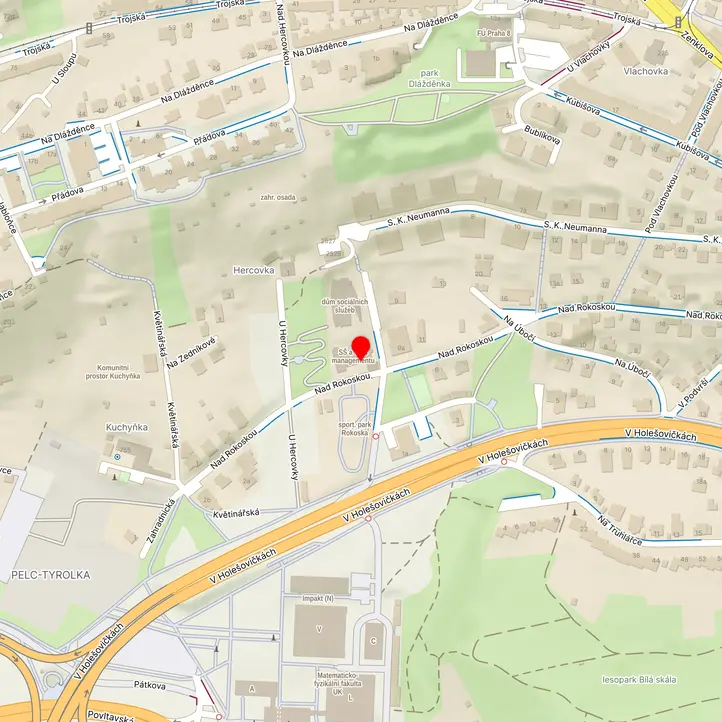 Mapa školy z Mapy.cz