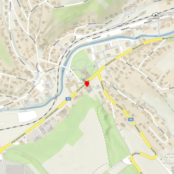 Mapa školy z Mapy.cz