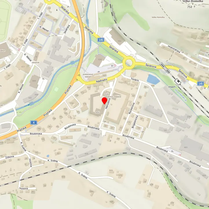 Mapa školy z Mapy.cz