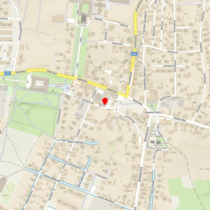 Mapa školy z Mapy.cz