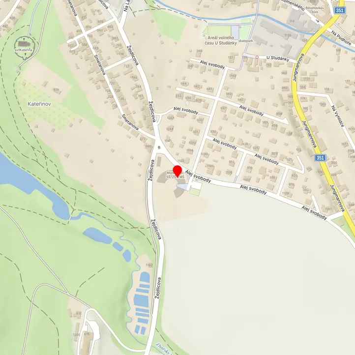 Mapa školy z Mapy.cz
