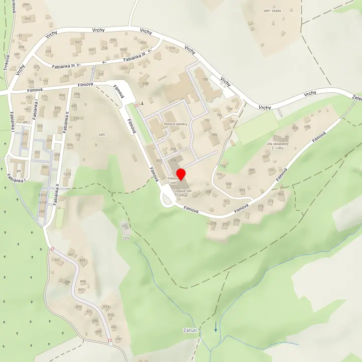 Mapa školy z Mapy.cz