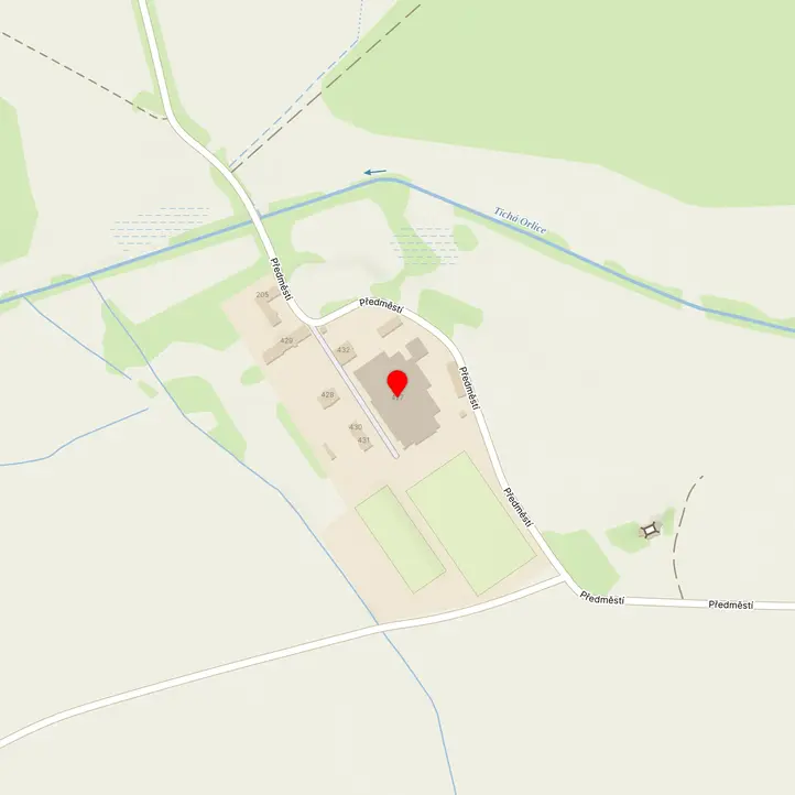 Mapa školy z Mapy.cz