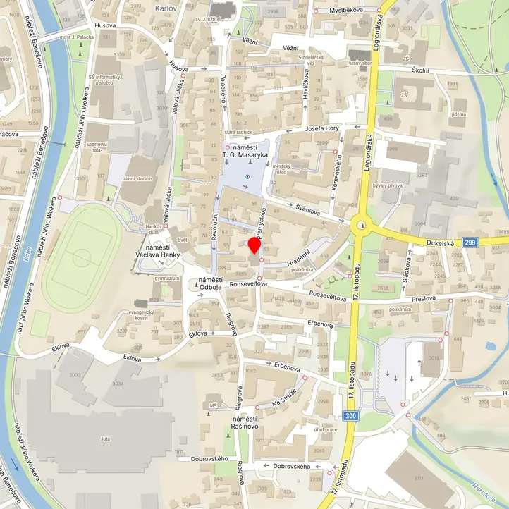 Mapa školy z Mapy.cz