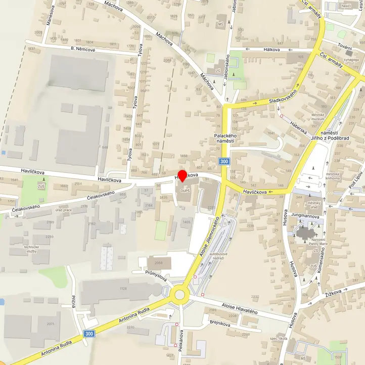 Mapa školy z Mapy.cz