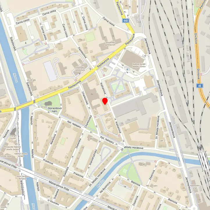 Mapa školy z Mapy.cz