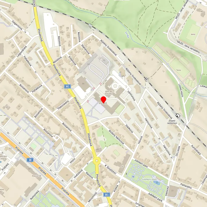 Mapa školy z Mapy.cz
