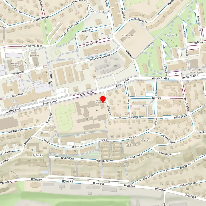Mapa školy z Mapy.cz