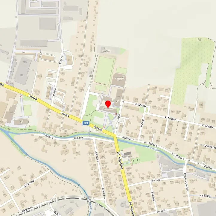 Mapa školy z Mapy.cz
