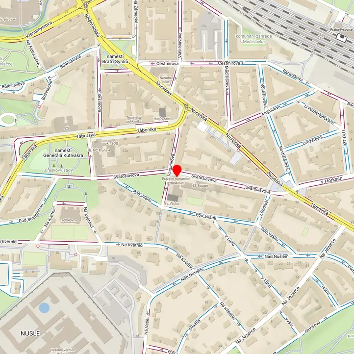 Mapa školy z Mapy.cz