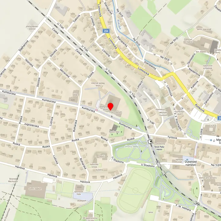 Mapa školy z Mapy.cz