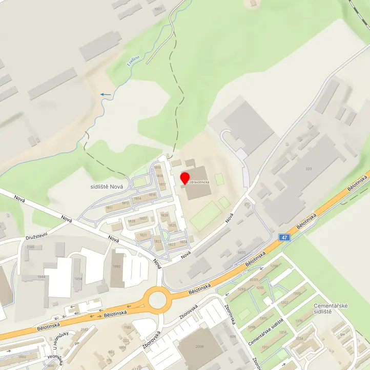 Mapa školy z Mapy.cz