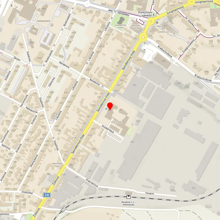 Mapa školy z Mapy.cz