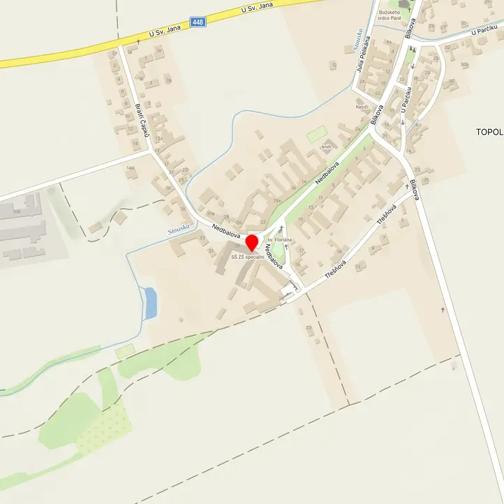 Mapa školy z Mapy.cz