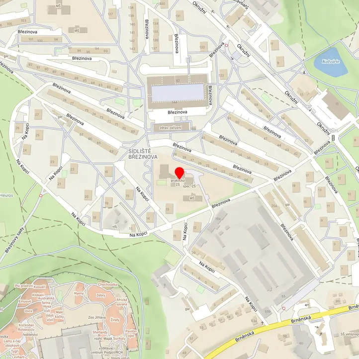 Mapa školy z Mapy.cz