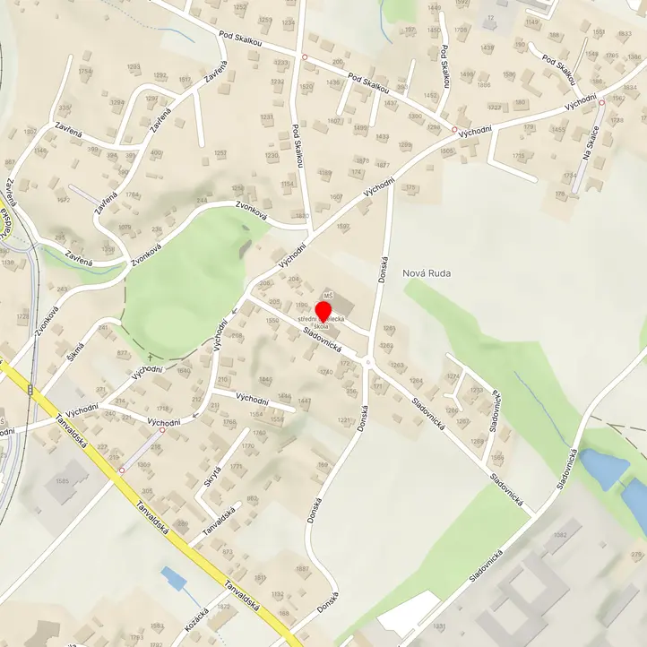 Mapa školy z Mapy.cz