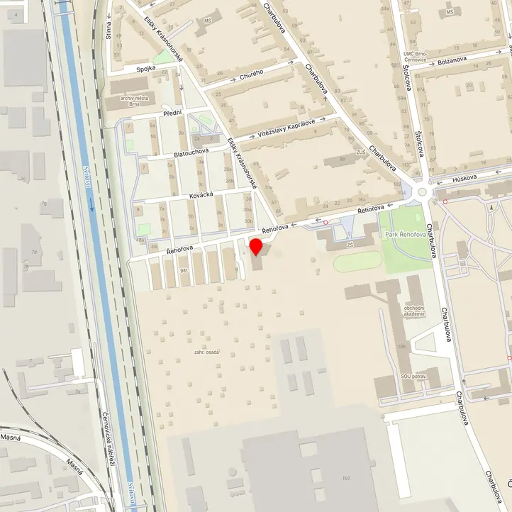 Mapa školy z Mapy.cz