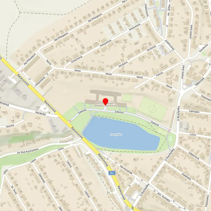 Mapa školy z Mapy.cz