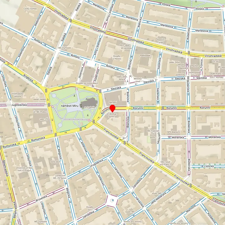 Mapa školy z Mapy.cz