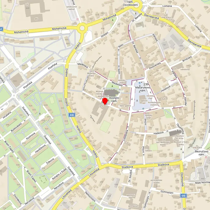 Mapa školy z Mapy.cz