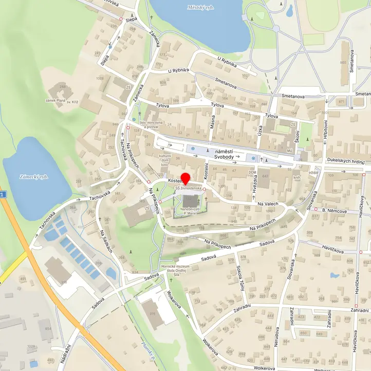 Mapa školy z Mapy.cz