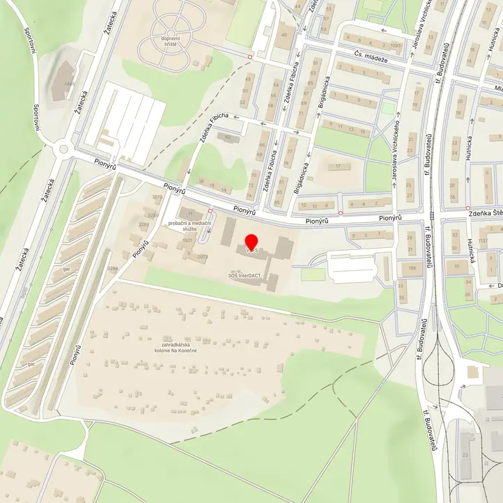 Mapa školy z Mapy.cz