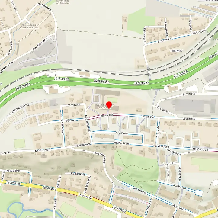 Mapa školy z Mapy.cz