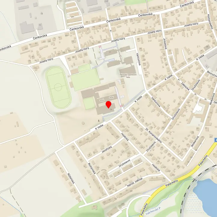 Mapa školy z Mapy.cz