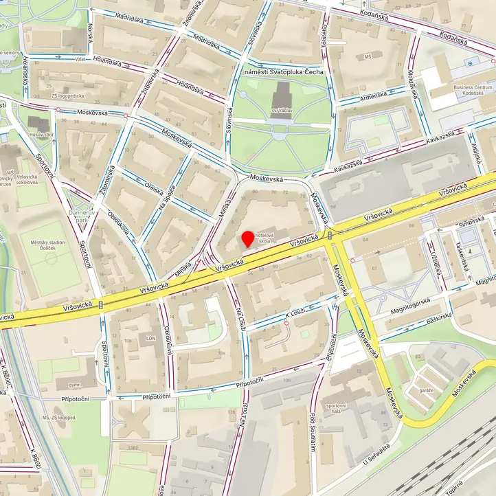 Mapa školy z Mapy.cz