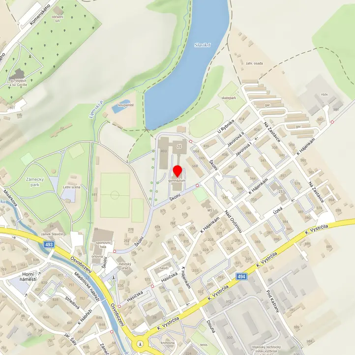 Mapa školy z Mapy.cz