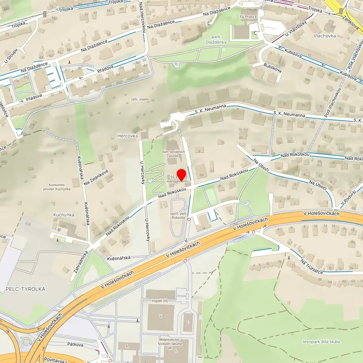 Mapa školy z Mapy.cz