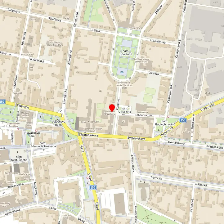 Mapa školy z Mapy.cz