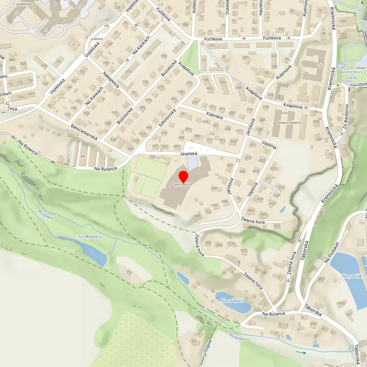 Mapa školy z Mapy.cz