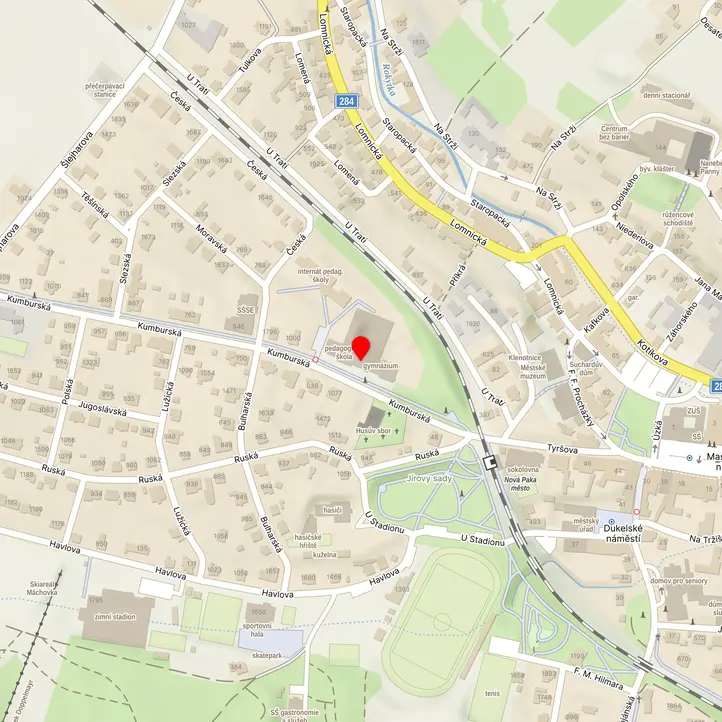 Mapa školy z Mapy.cz