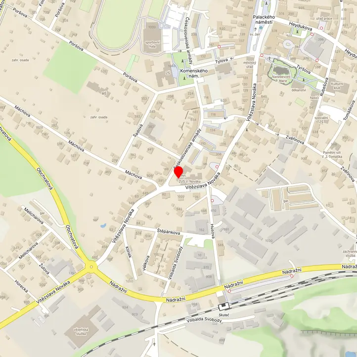 Mapa školy z Mapy.cz