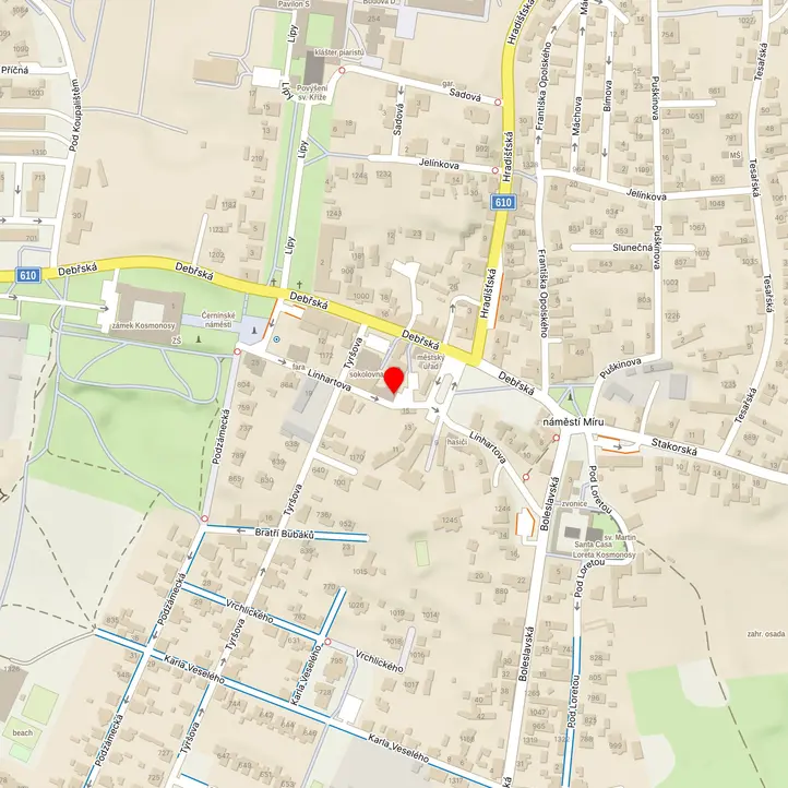 Mapa školy z Mapy.cz