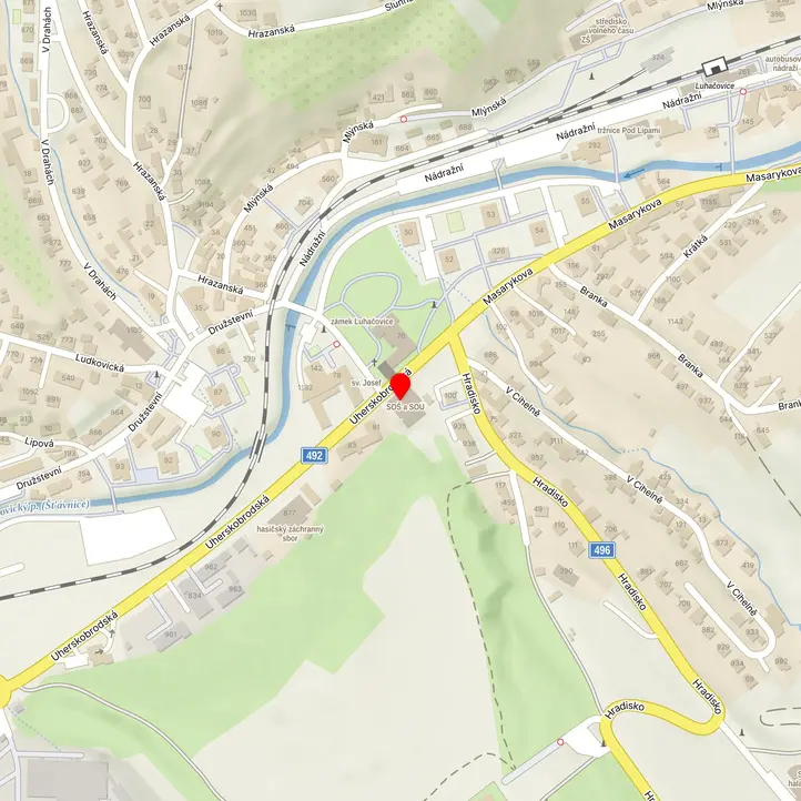 Mapa školy z Mapy.cz
