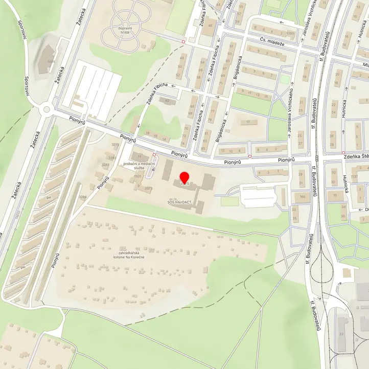 Mapa školy z Mapy.cz