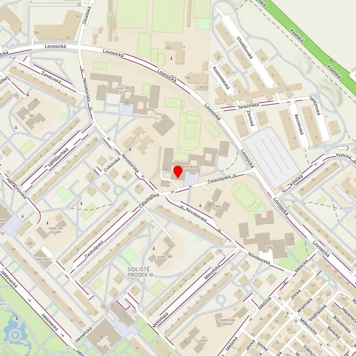 Mapa školy z Mapy.cz