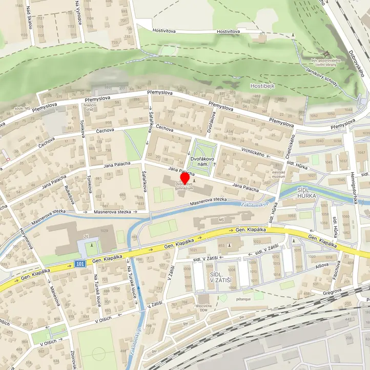 Mapa školy z Mapy.cz
