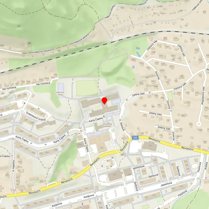 Mapa školy z Mapy.cz