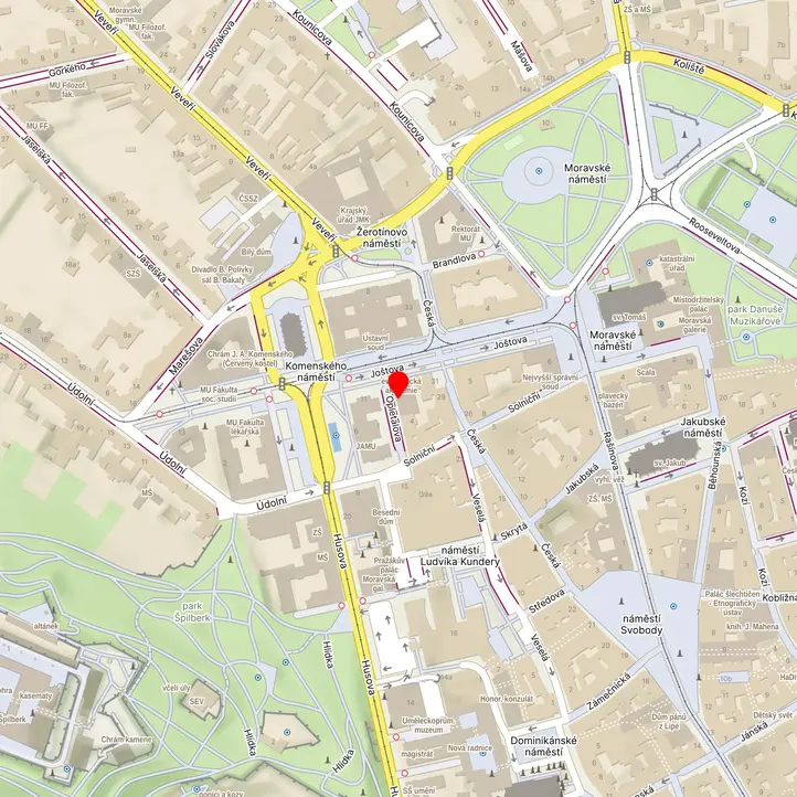 Mapa školy z Mapy.cz