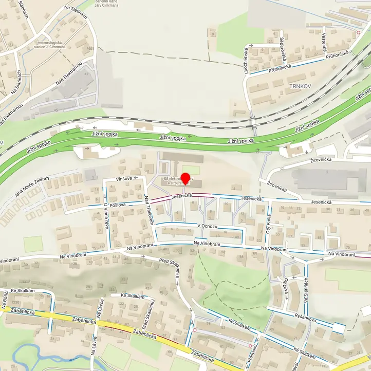 Mapa školy z Mapy.cz