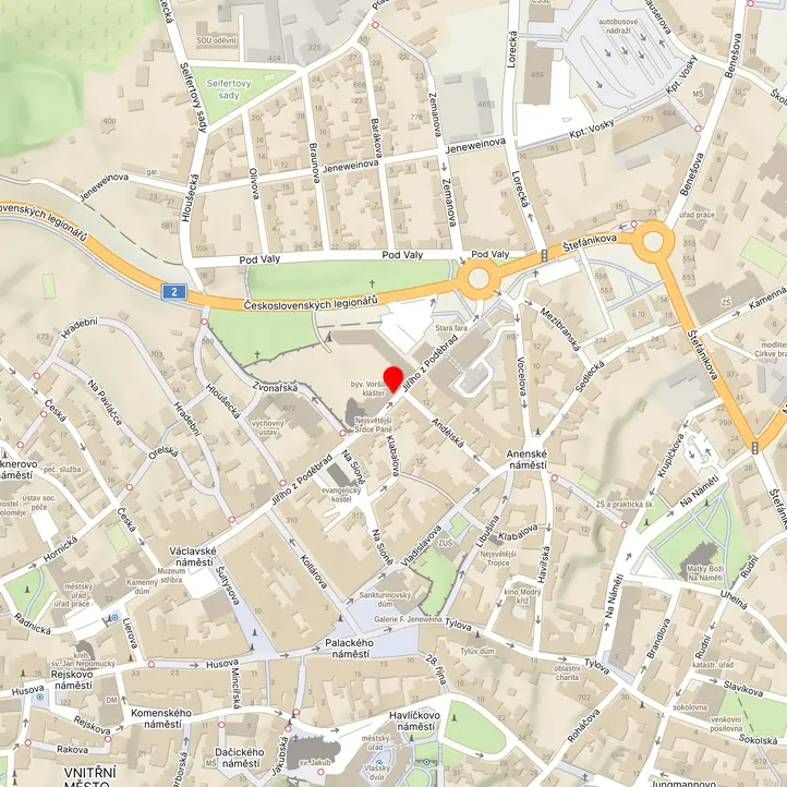 Mapa školy z Mapy.cz