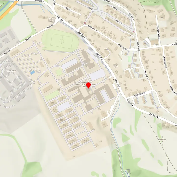 Mapa školy z Mapy.cz