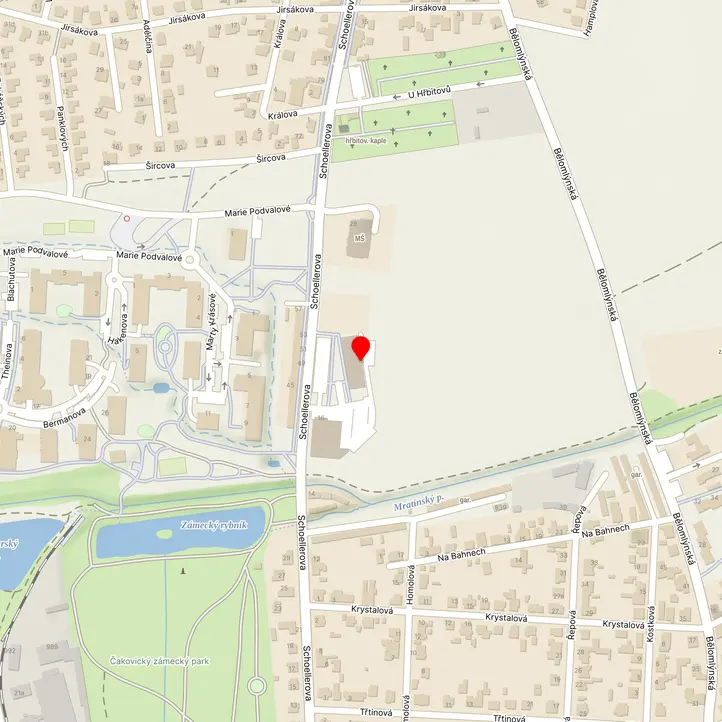 Mapa školy z Mapy.cz