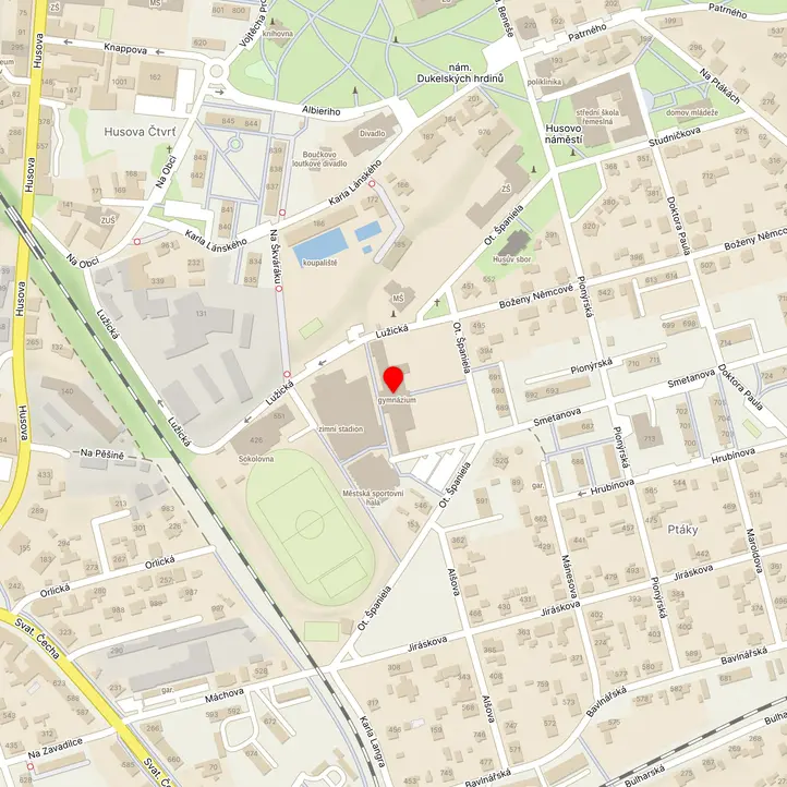 Mapa školy z Mapy.cz